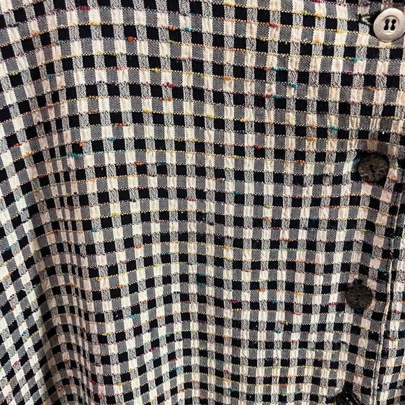 ADDITION-ELLE Vinatge – Gingham Button-Front Blouse – Estimated Size 2X - Picture 8 of 14